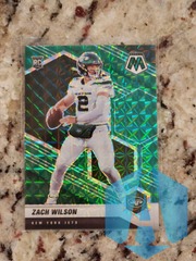 2021 Panini Mosaic Zach Wilson  #302 Green Rookie Prizm New York Jets